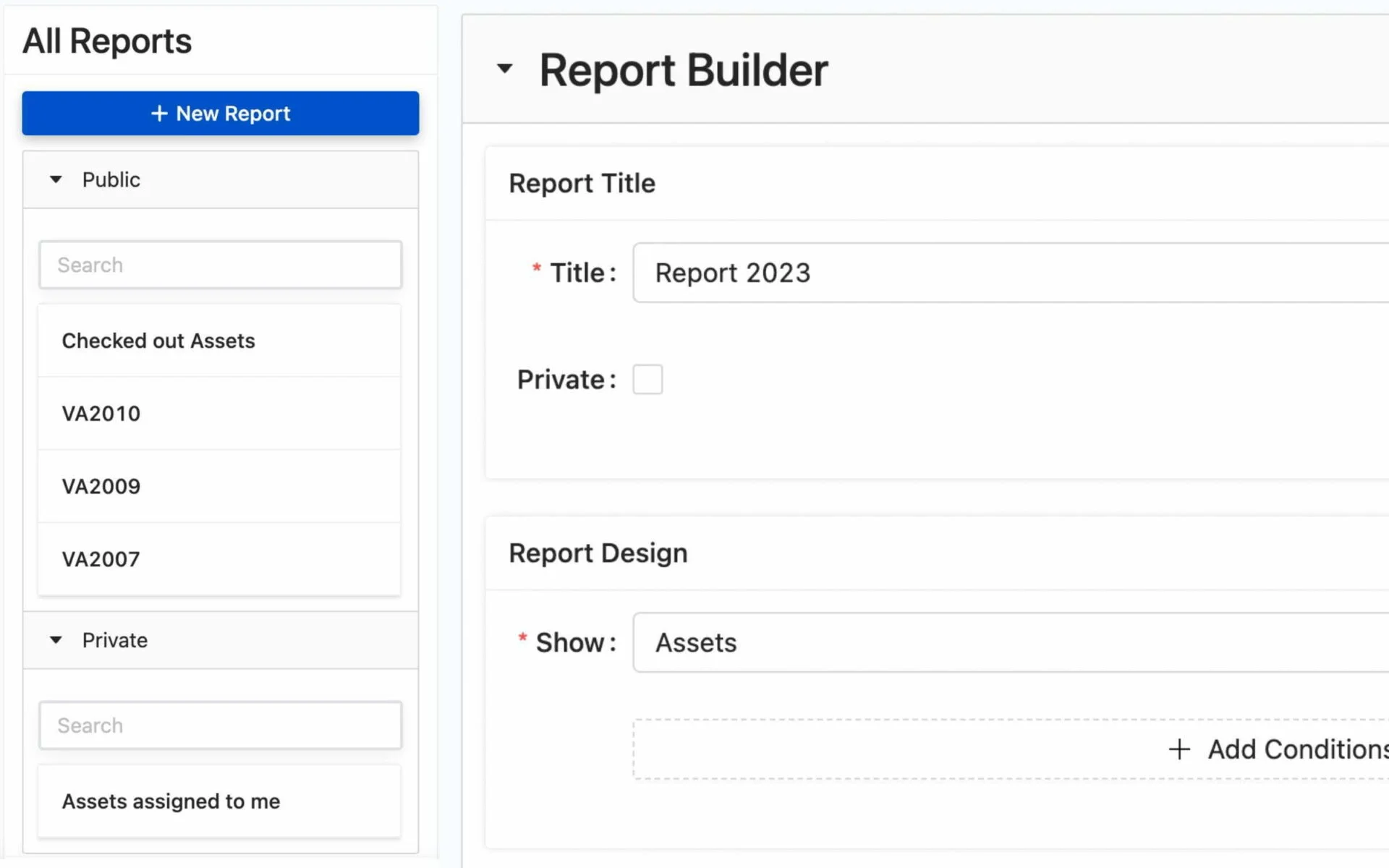 Private and Public Reports