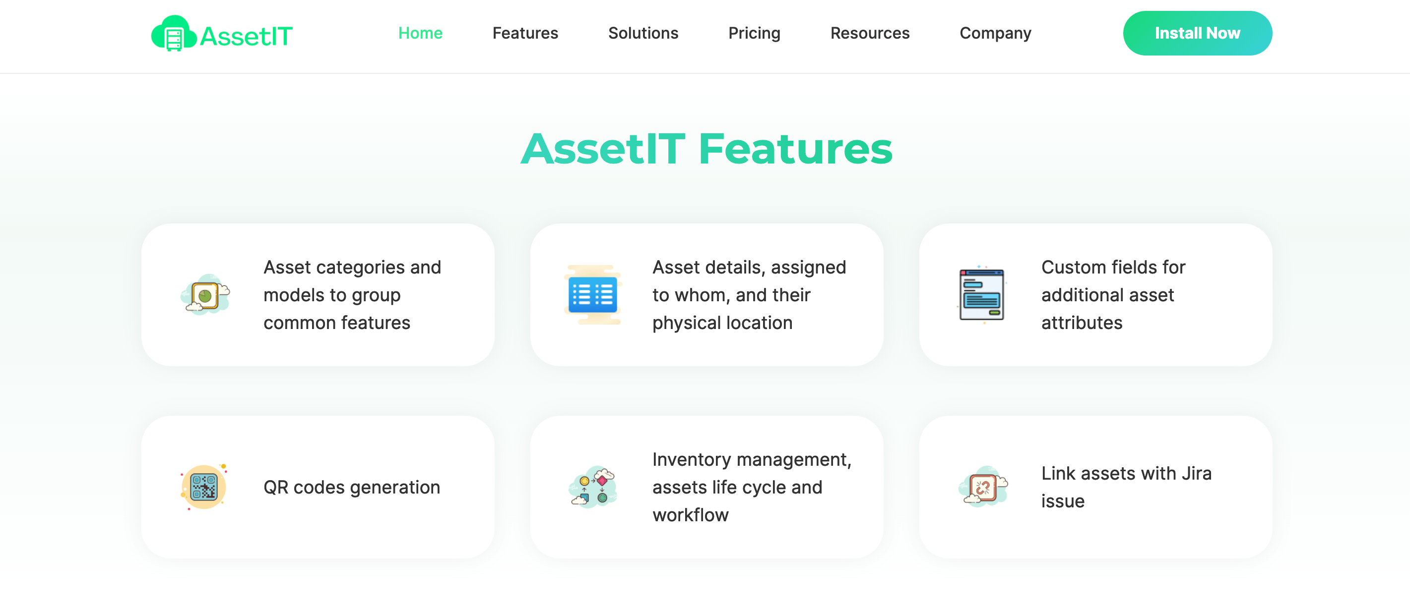 assetIT key features
