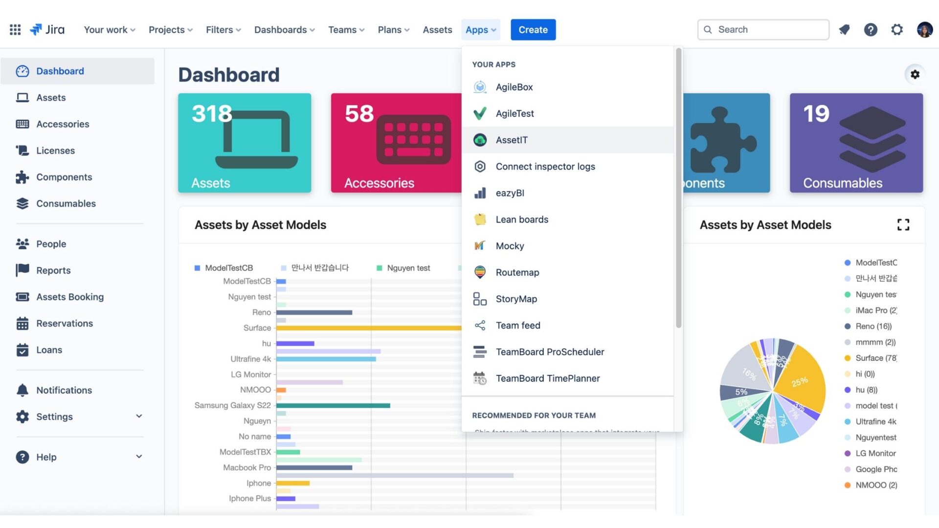 AssetIT in Jira - top 3 IT asset management apps