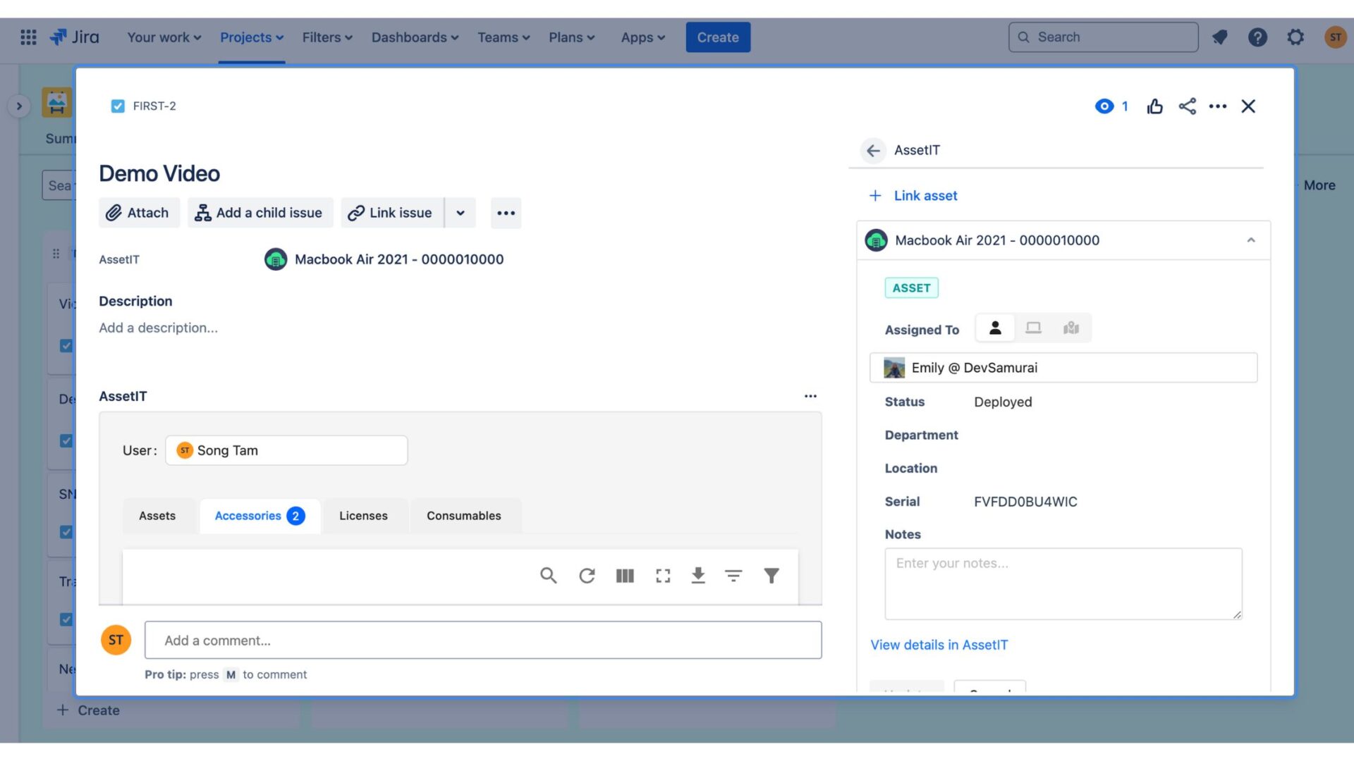 Integrate with Jira for a smoother project management process