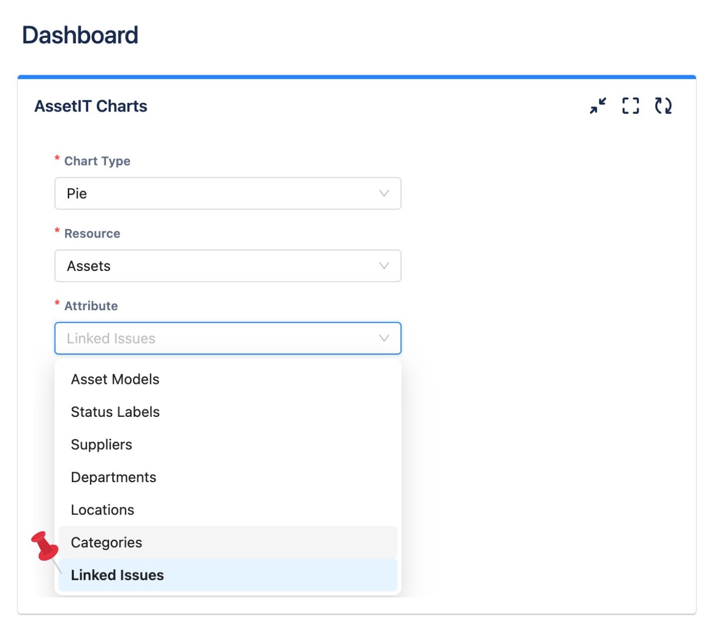 AssetIT 1.4.5-AC - Linked issues display in Jira gadget