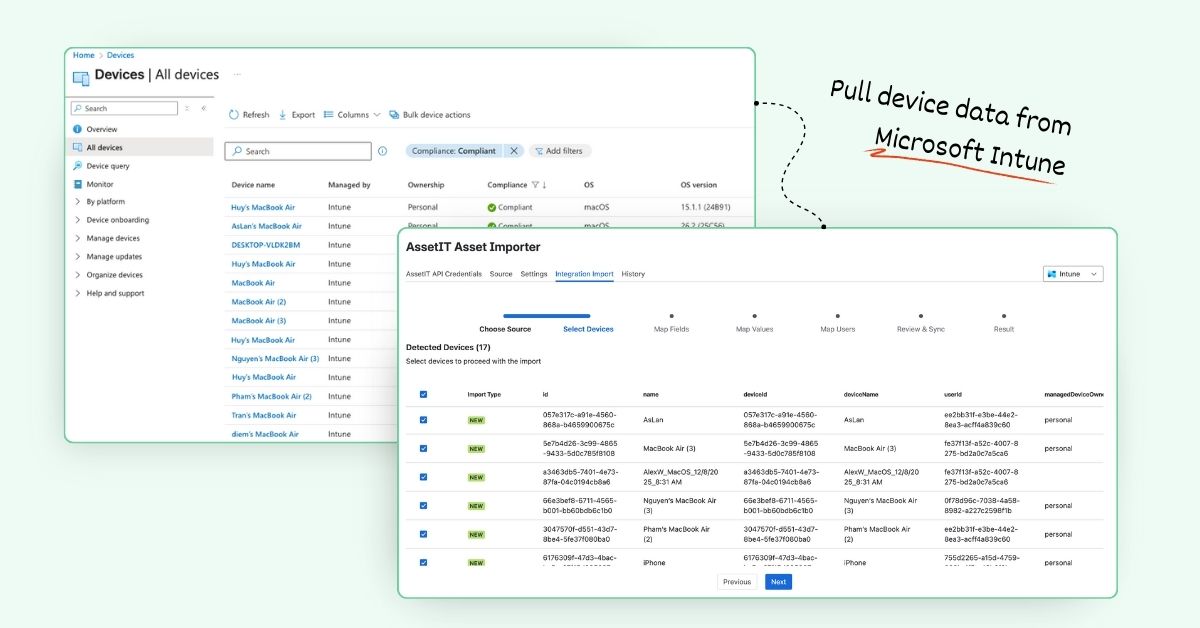 Pull device data from Microsoft Intune