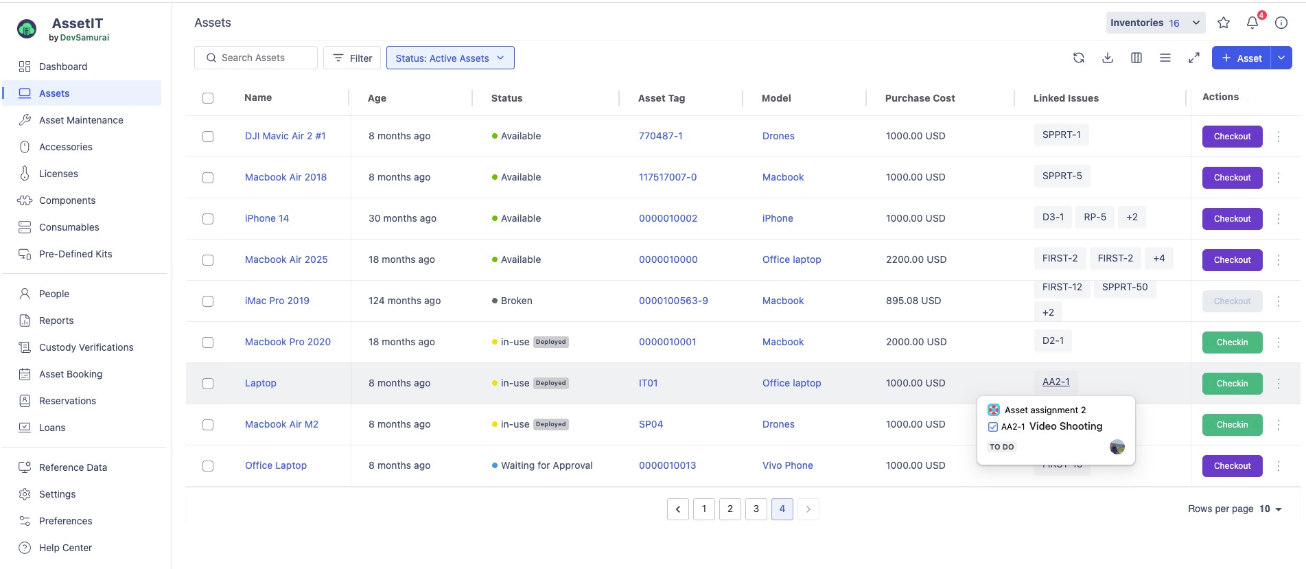 Managing Assets in AssetIT for Jira
