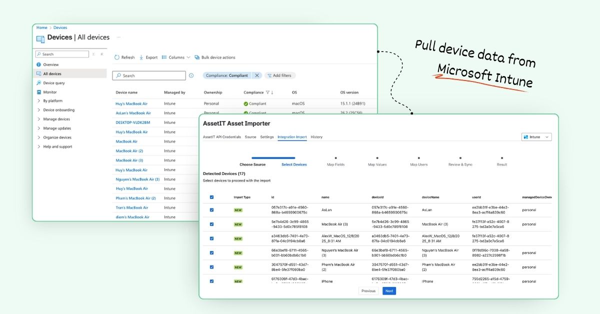 Pull device data from Microsoft Intune